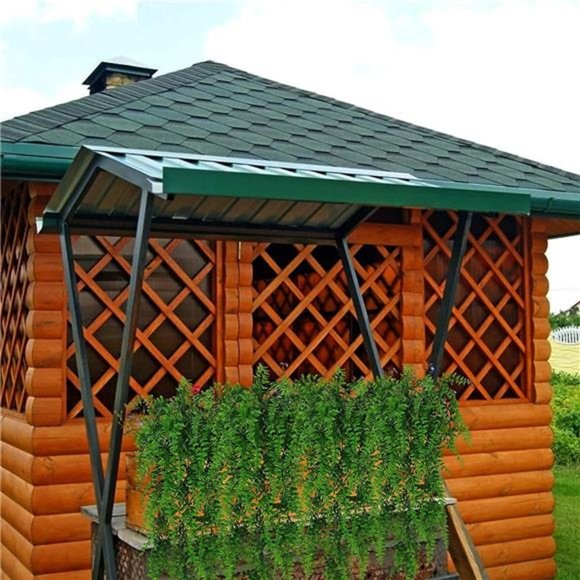 Faux Hanging Plant,4 Pcs Fake Plants Fake Fern Wall Artificial Plants - Picture 8 of 8